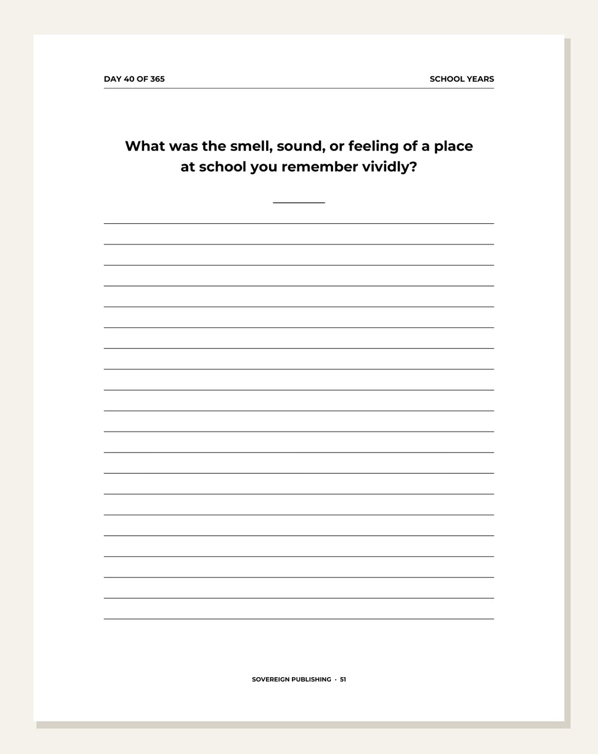 Conversations With My Adult Children — guided writing page