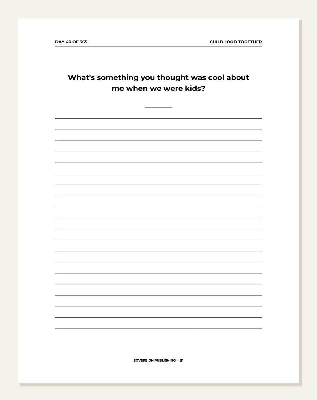 Conversations With Brothers — guided writing page