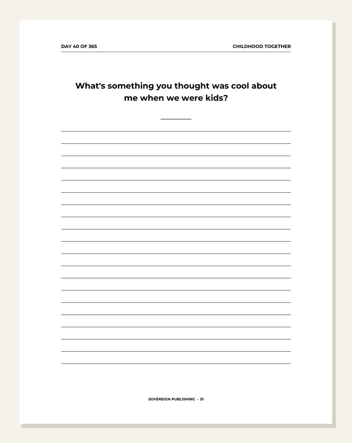 Conversations With Brothers — guided writing page