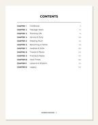 Conversations With Dad — contents page