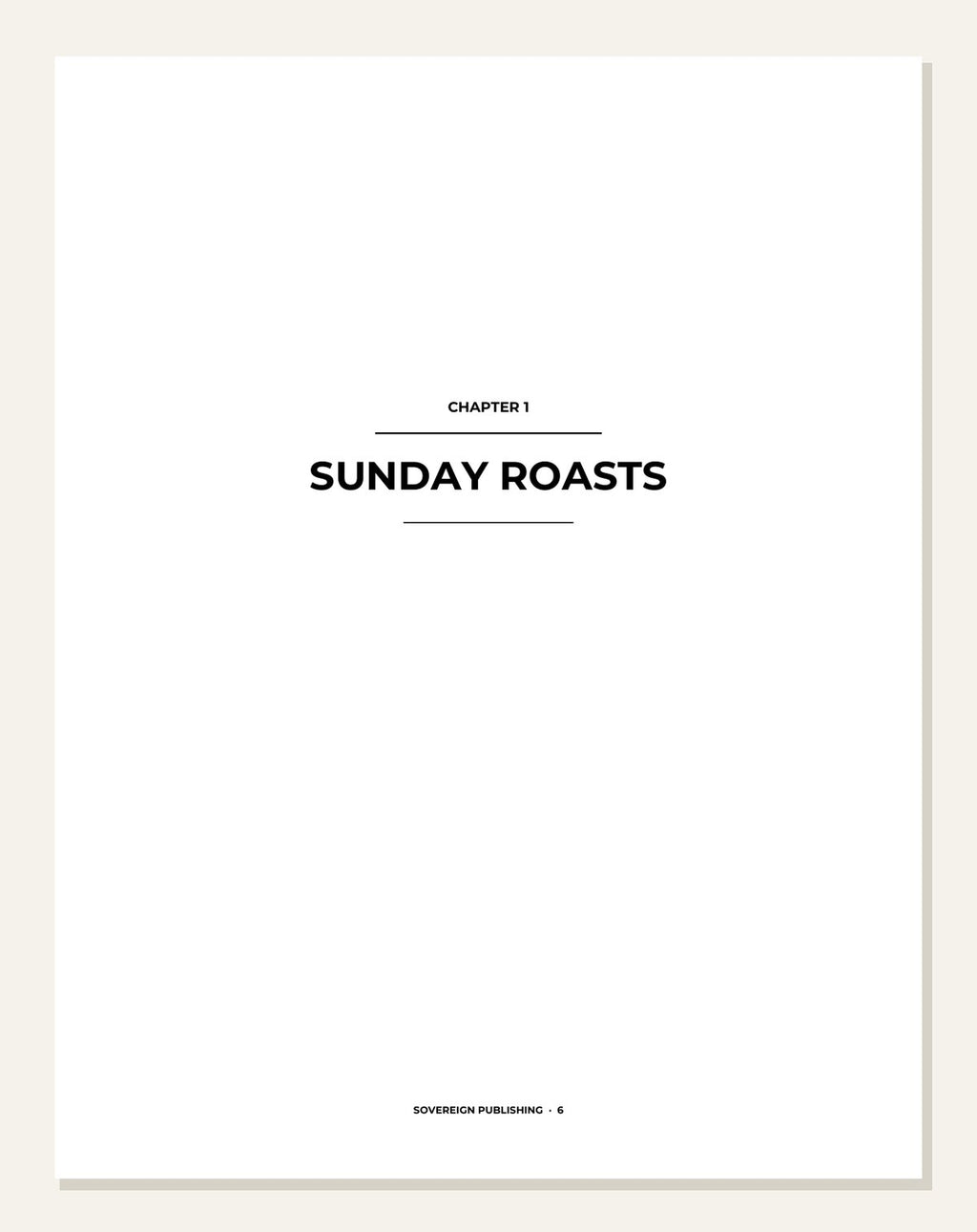 Our Family Recipes — chapter opener