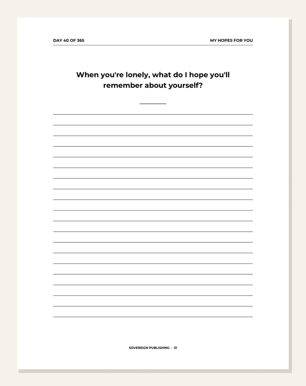For My Grandchildren — guided writing page
