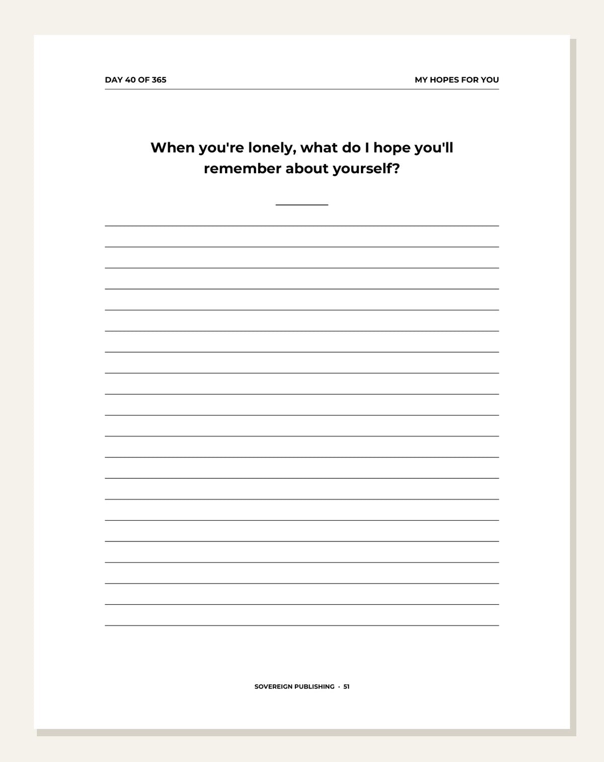 For My Grandchildren — guided writing page