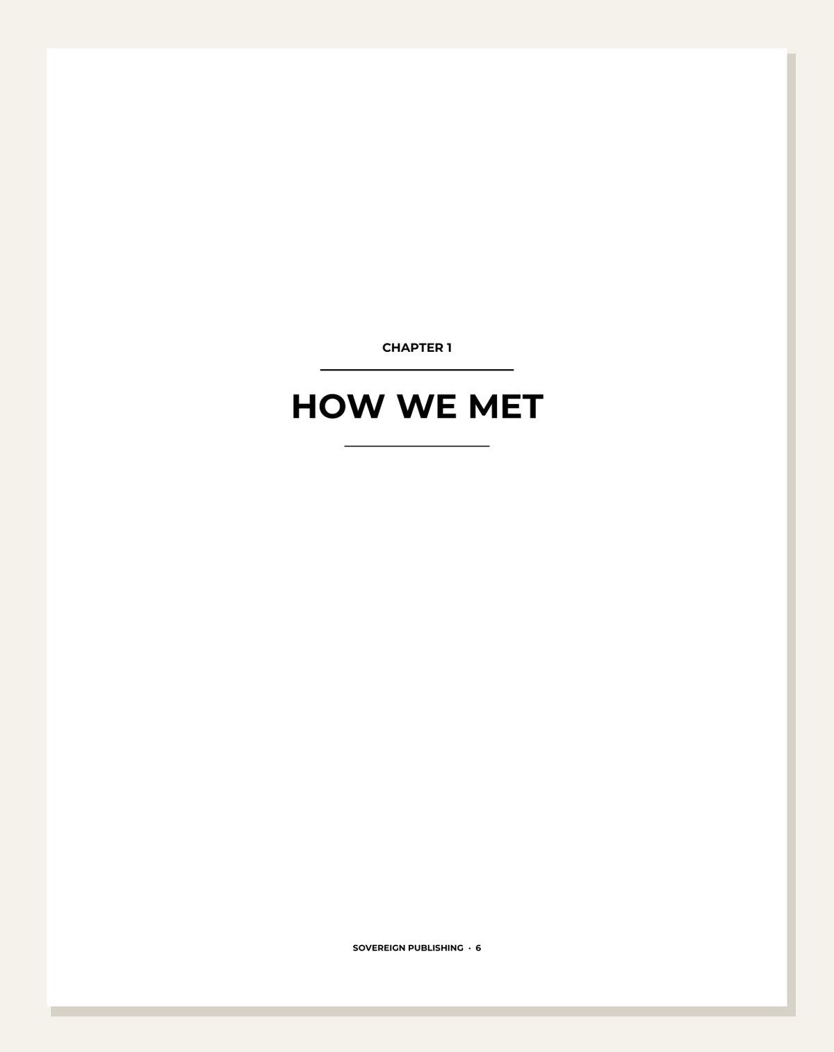 Conversations With My Husband — chapter opener