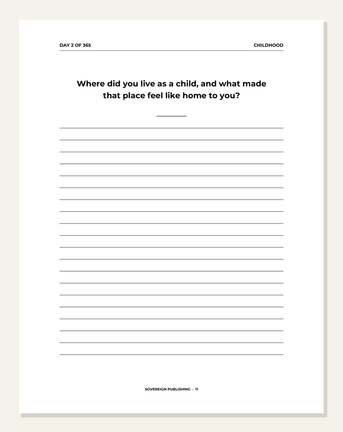 A Year With Mum — daily prompt page