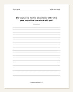 A Year With Mum — guided writing page