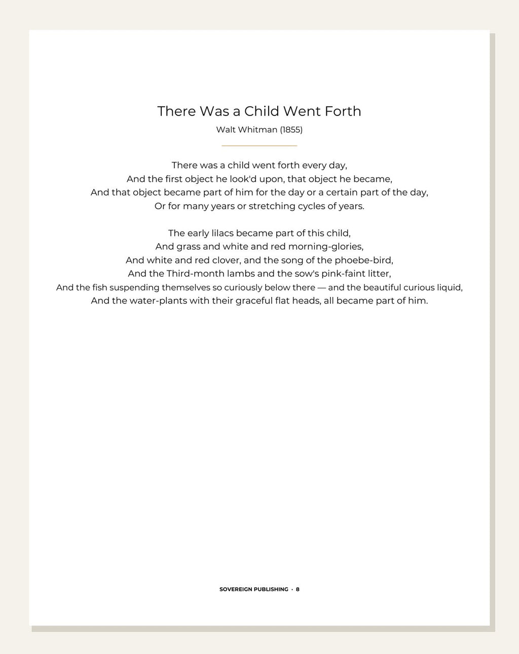 A Year With Mum — poem interlude page