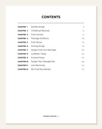 The Music of My Life — contents page
