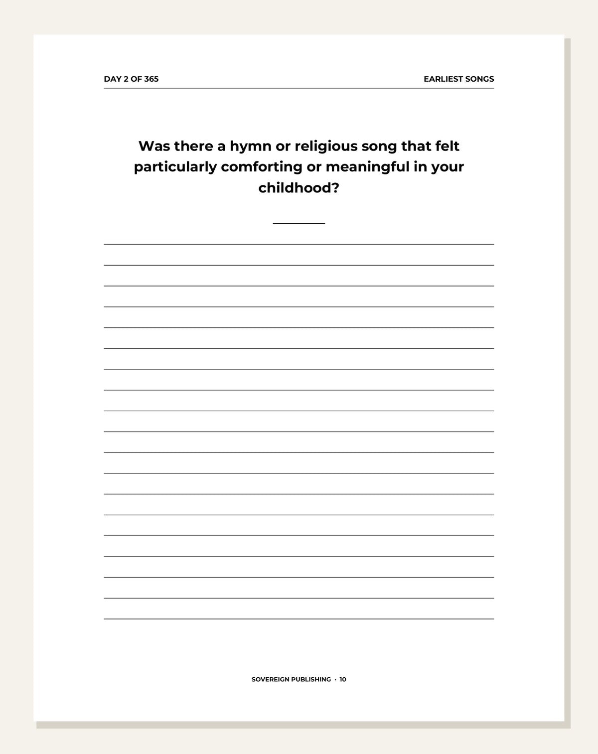 The Music of My Life — daily prompt page