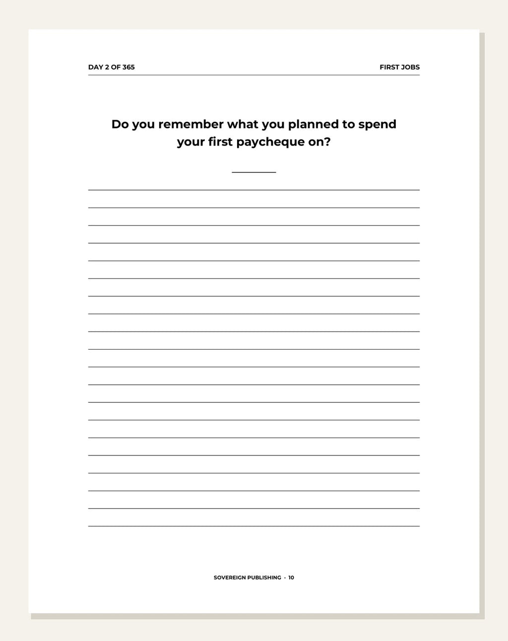 My Career — daily prompt page