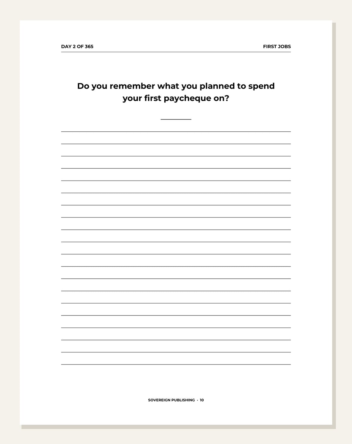 My Career — daily prompt page
