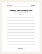 My Childhood Story — guided writing page