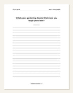 My Garden — guided writing page