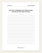 My Hometown — guided writing page