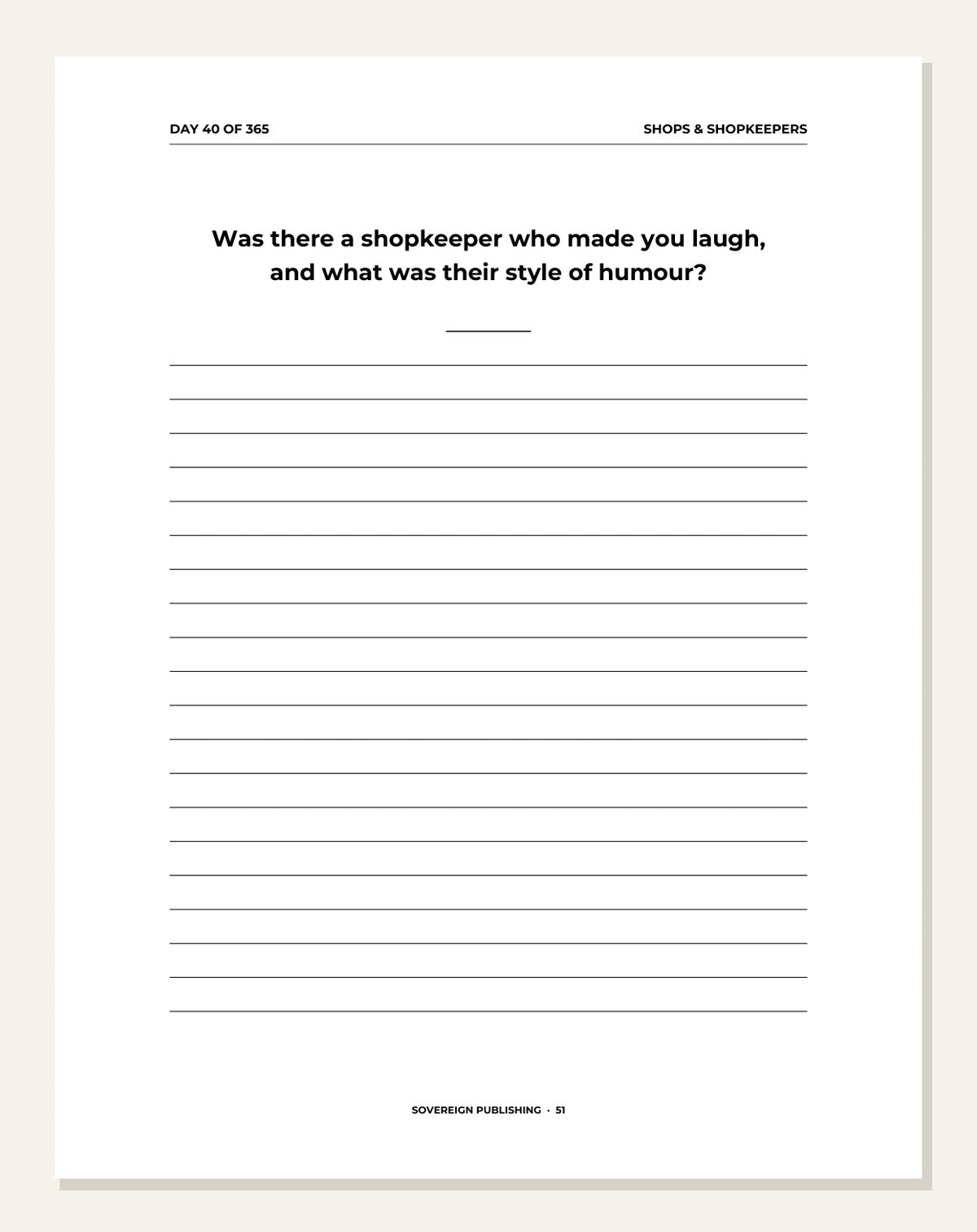 My Hometown — guided writing page