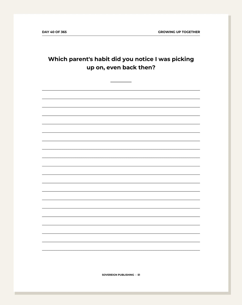 Conversations With Sisters — guided writing page