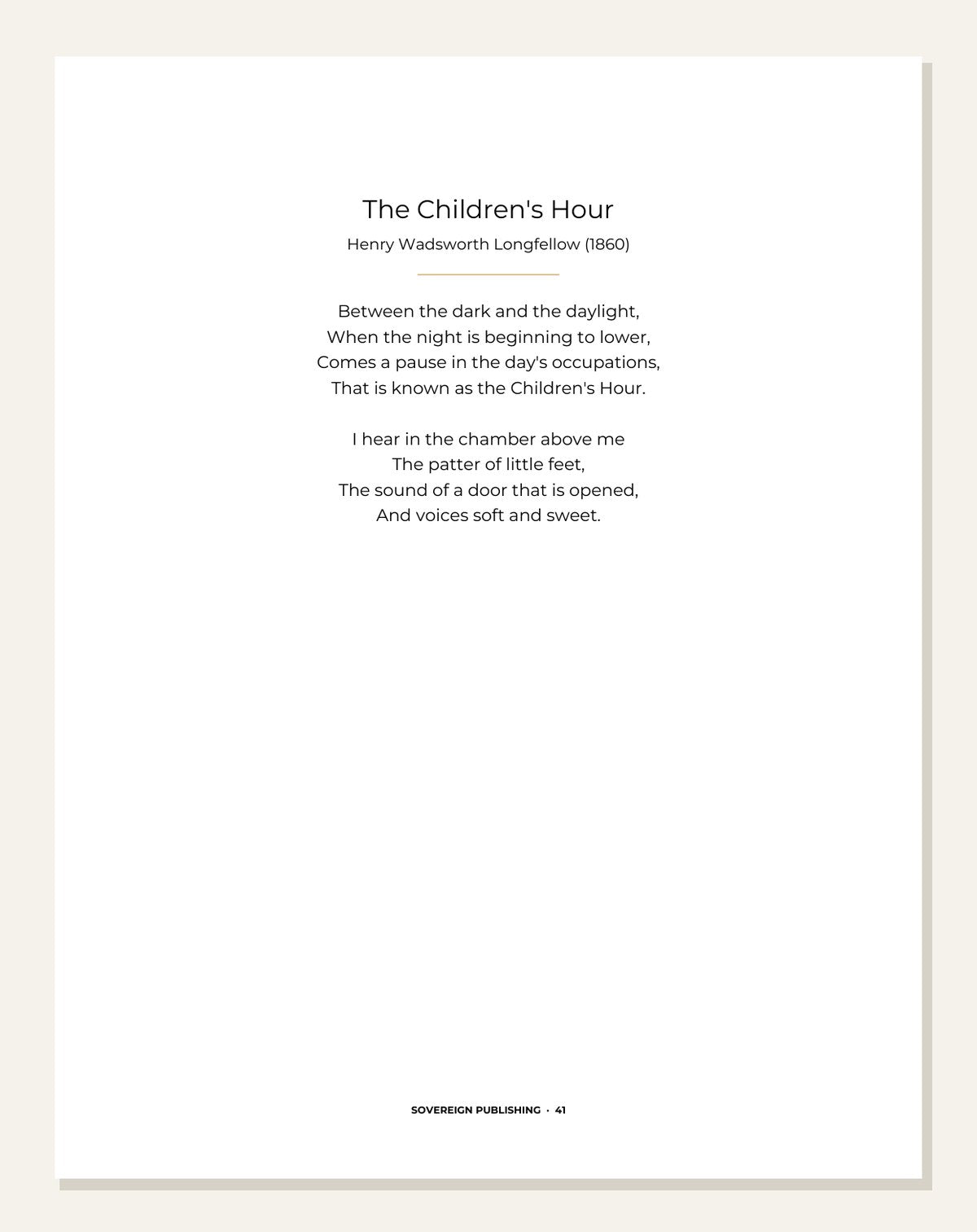Travels of a Lifetime — poem interlude page