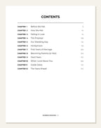 Our Wedding Story — inside page 1