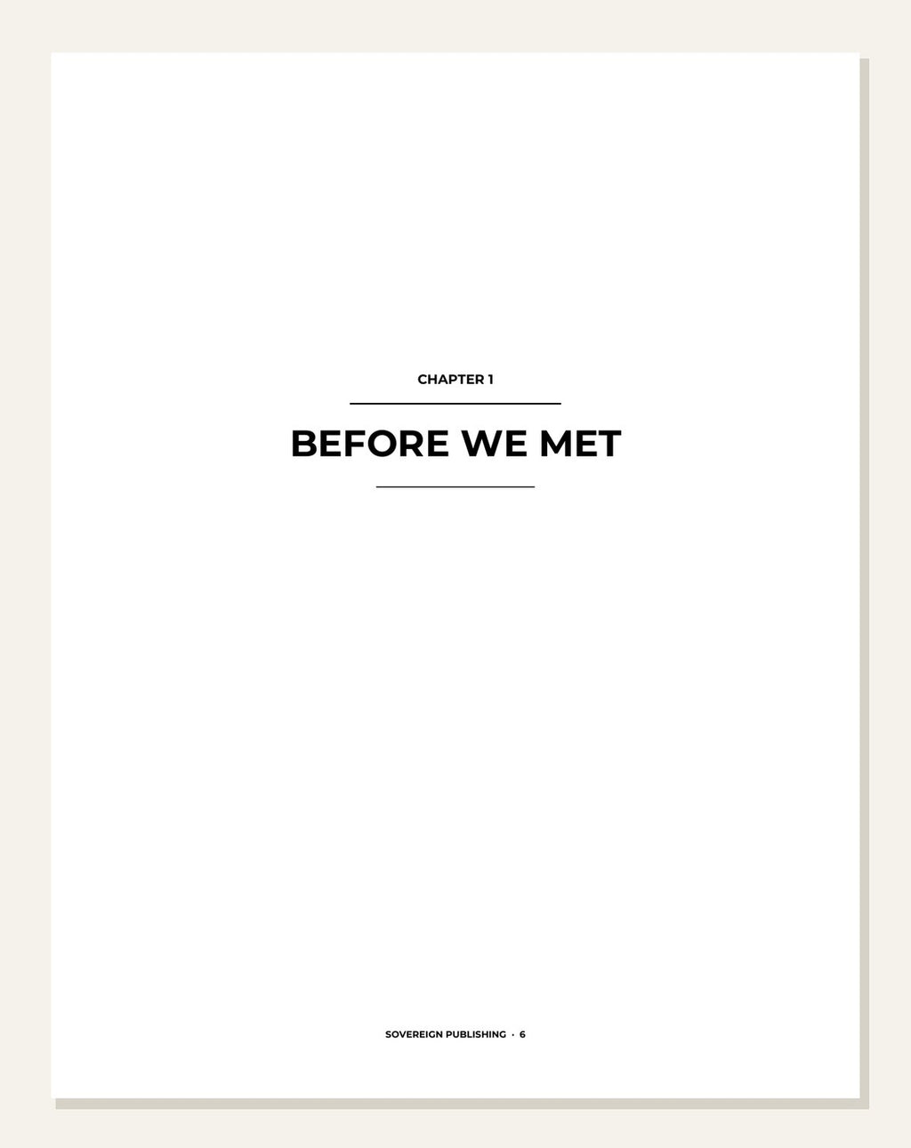 Our Wedding Story — inside page 2