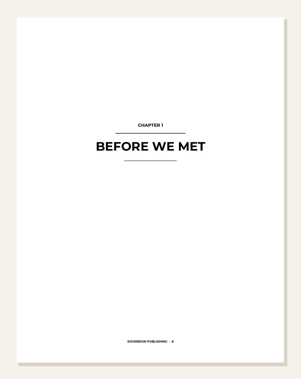 Our Wedding Story — inside page 2