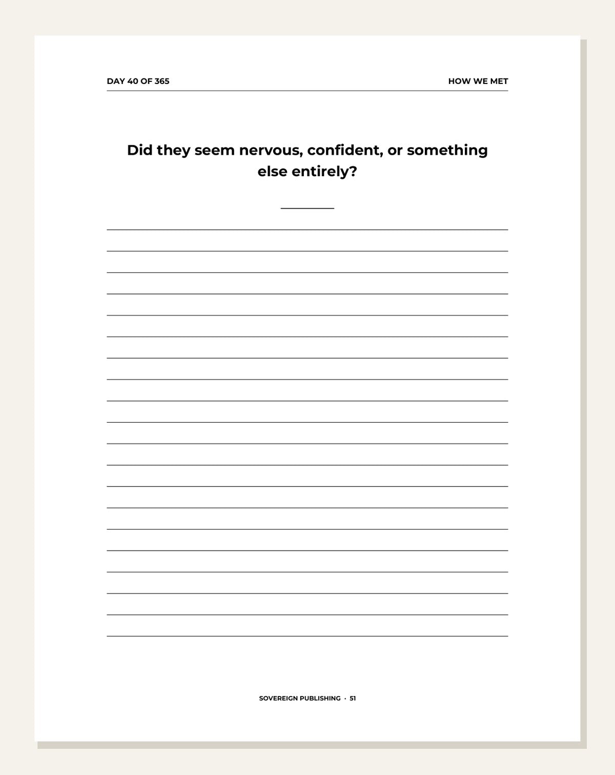 Our Wedding Story — inside page 4