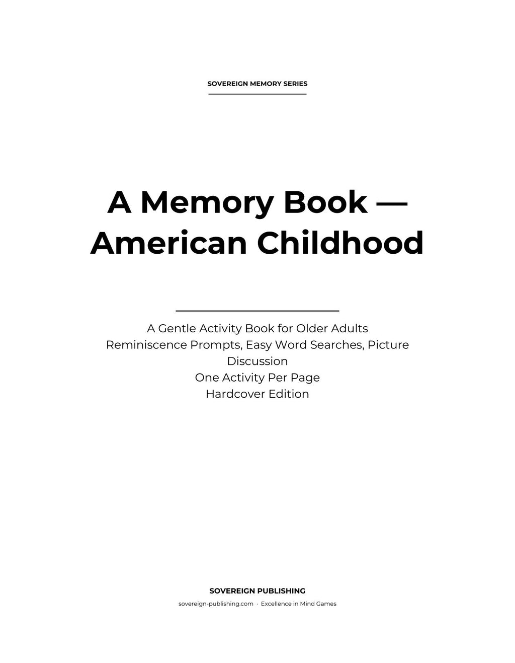 Inside this large-print memory keepsake book