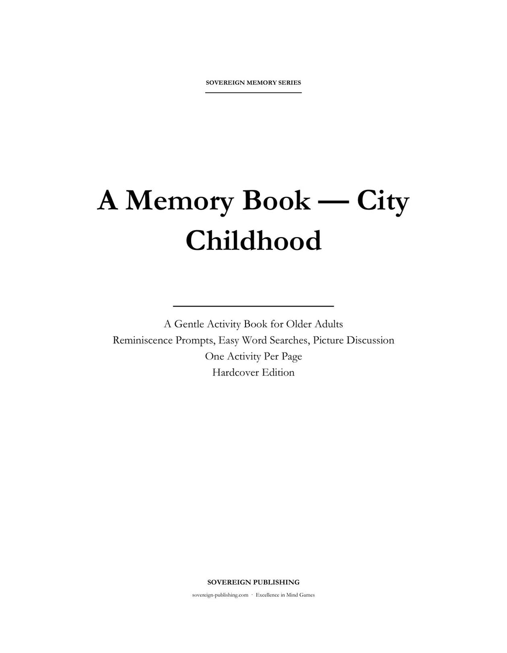 Inside this large-print memory keepsake book