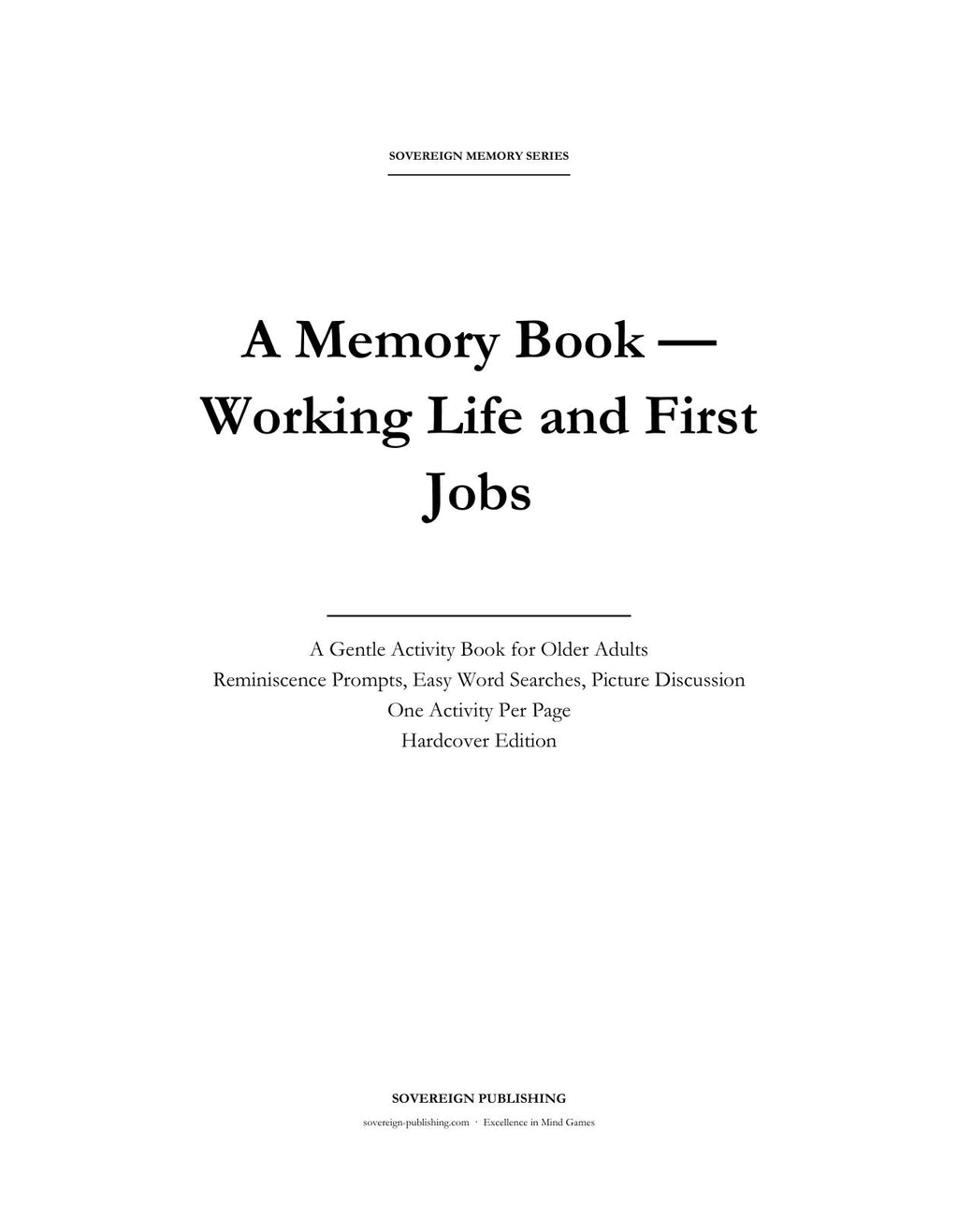 Inside this large-print memory keepsake book